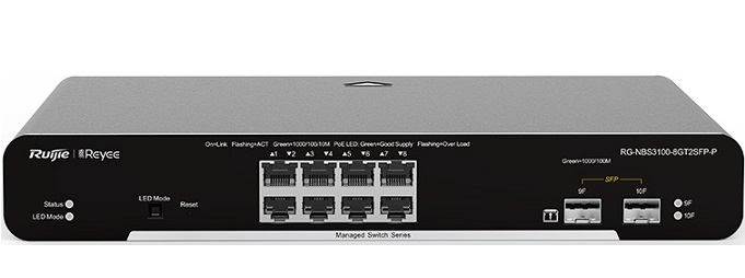 Thiết bị chuyển mạch Ruijie RG-NBS3100-8GT2SFP-P